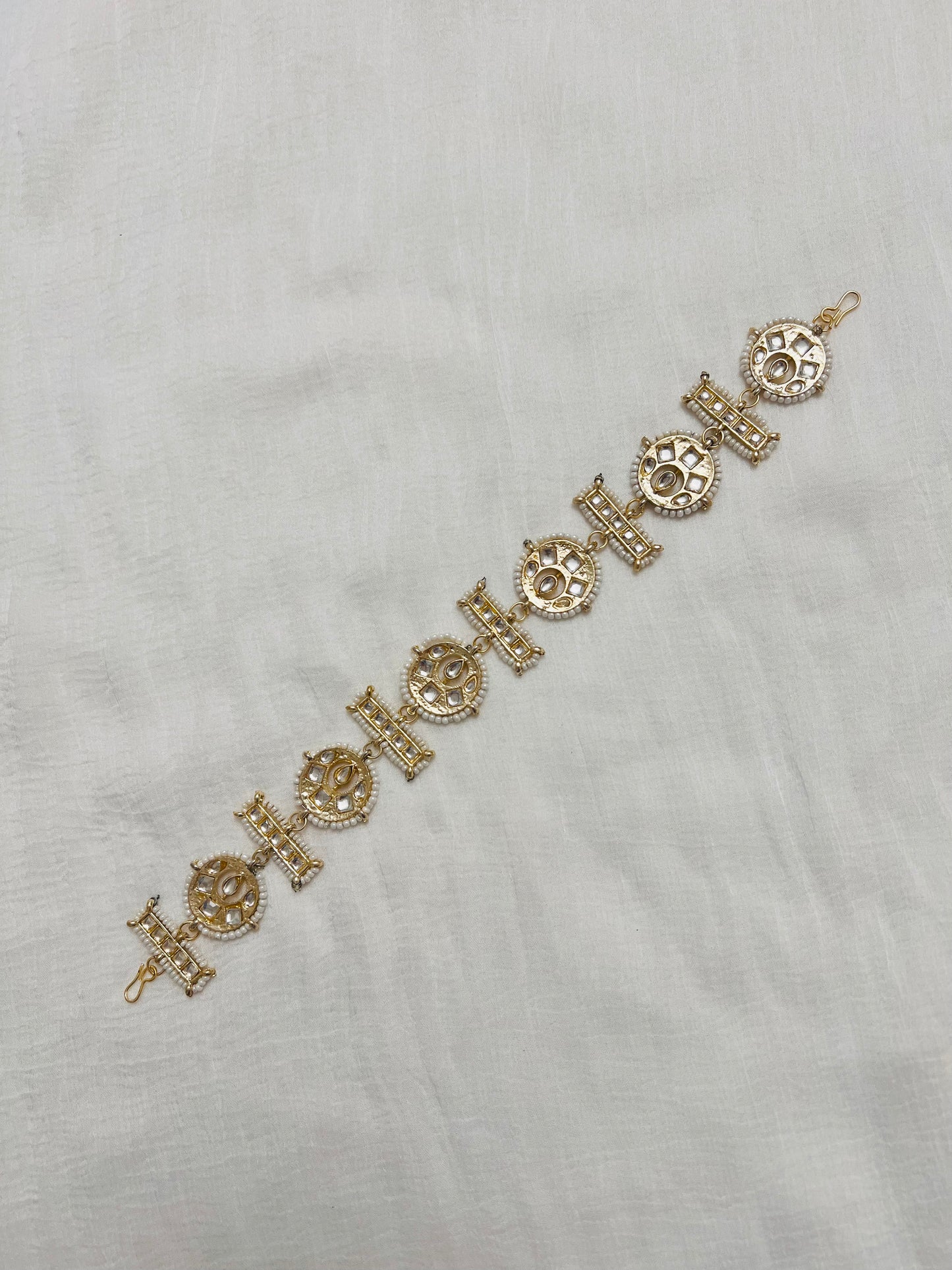 Mathapatti kundan and beads Sheesh phool | Headband head piece | Maang tikka | Indian jewelry