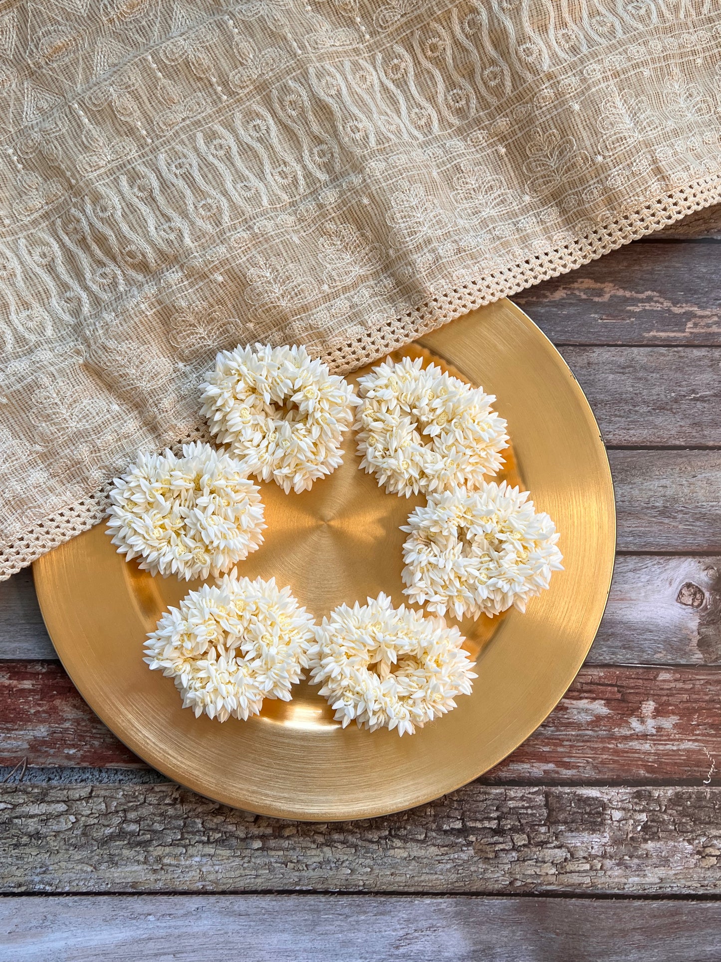 Jasmine floral scrunchie / hair tie / hair band / hair accessories / faux flower